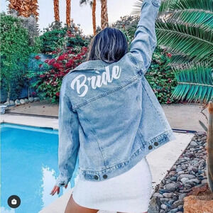 Show Me Your MuMu Light Blue Bride Jean Jacket